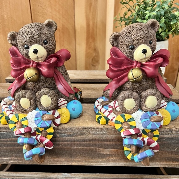 Other - Holiday Bear Stocking Holder Hanger Set